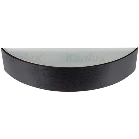 Applique Kanlux Jasmin noir/blanc bois verre E27 20W