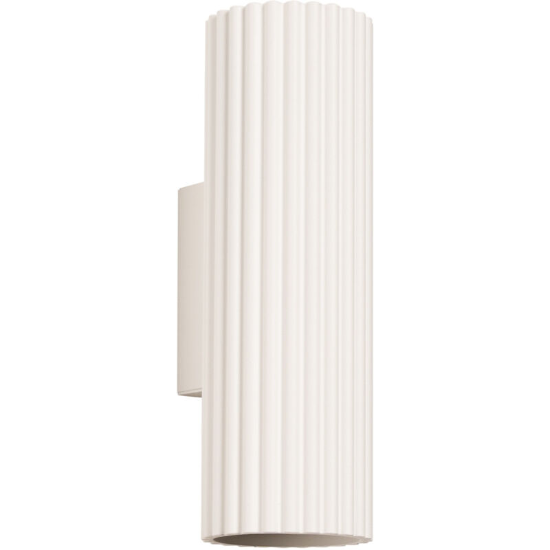 Sollux - Karbon Applique murale minimaliste haut-bas 20 cm beige