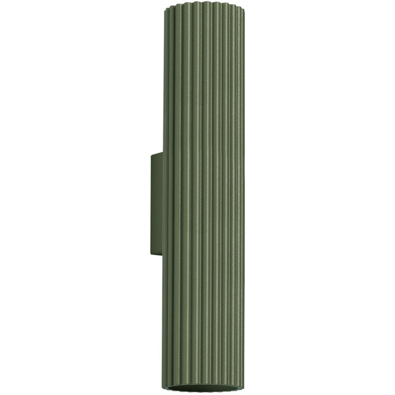 Sollux - Karbon Applique murale minimaliste haut-bas 30 cm vert olive