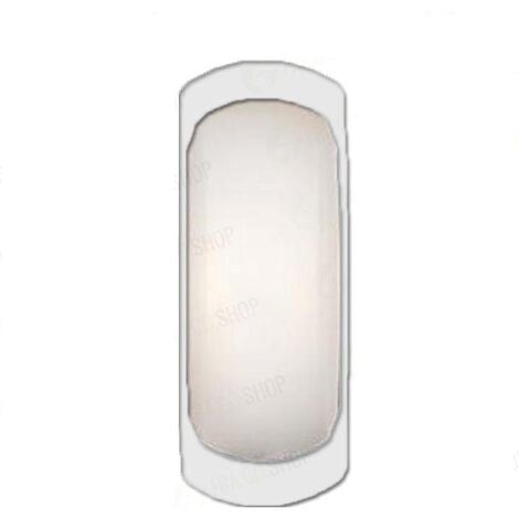 ASIA LED Applique Lampada da Parete Bianca (Francy Op) Attaco E27 IP66 - Fumagalli