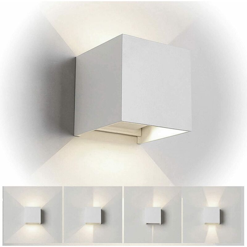 Image of Applique lampada da parete muro per esterni e interni illuminazione a led da 22w Bianco a luce naturale 4000K