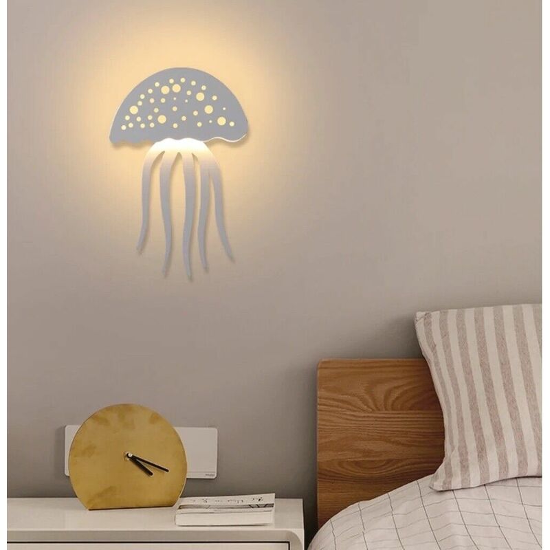 Image of Partenopea Utensili - applique lampada da parete per interni luce muro a led medusa cambia 3 tonalita'