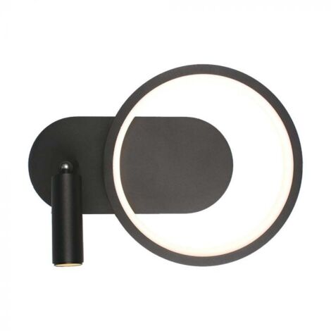 Applique Lampada LED da Muro 14W 250100180mm in Metallo Colore Nero 3000K SKU-14981