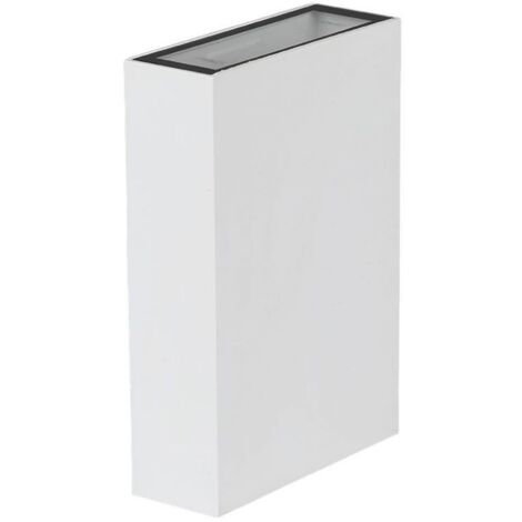 Applique Lampada LED da Muro Rettangolare 4W Colore Bianco 6500K IP65 Esterno Up-Down SKU-218562