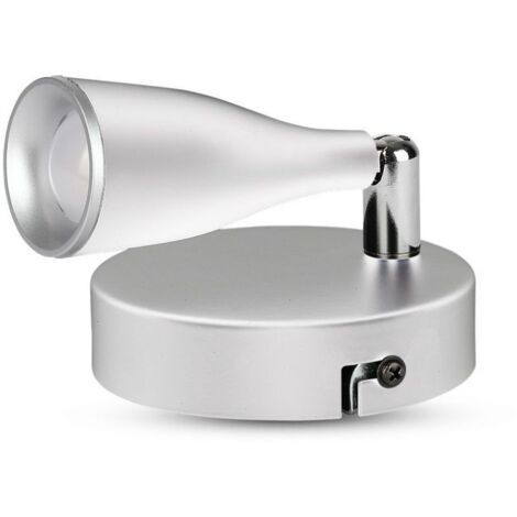 Applique Lampada Led Da Parete Colore Bianco 3000K Con Testa Orientabile IP20 4,5W SKU-218262