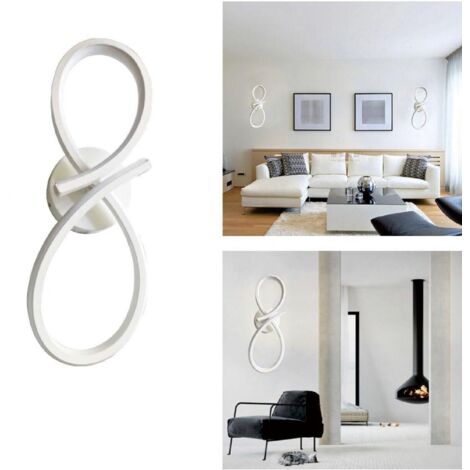 APPLIQUE LAMPADA PER INTERNO MODERNA DA PARETE MURO 12W LUCE CALDA SJ-091