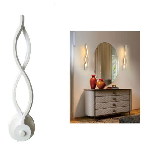 APPLIQUE LAMPADA PER INTERNO MODERNA DA PARETE MURO 12W LUCE CALDA SJ-092