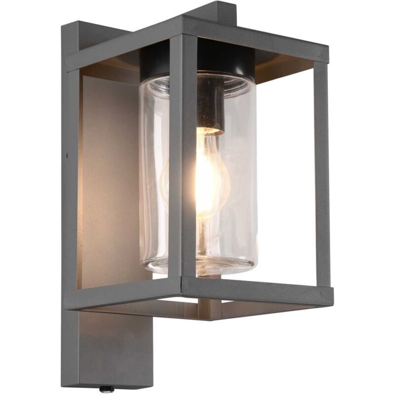 Applique murale led 1xe27 max 40w verre transparent corps en fonte - trio - lunga 61971716 61971716 61971716 61971716