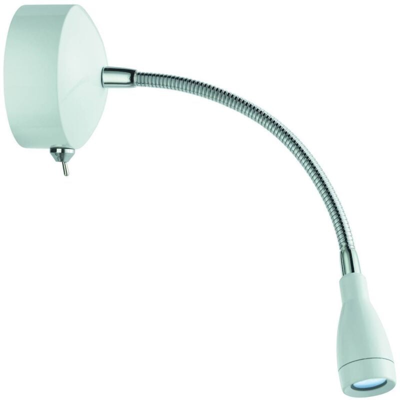 Lampada da parete a led orientabile per quadri bianca - Searchlight