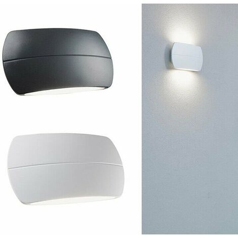 Applique Led 10W Esterno Lampada Parete Interno Illuminazione Luce Pillow Sovil - Colore: Bianco