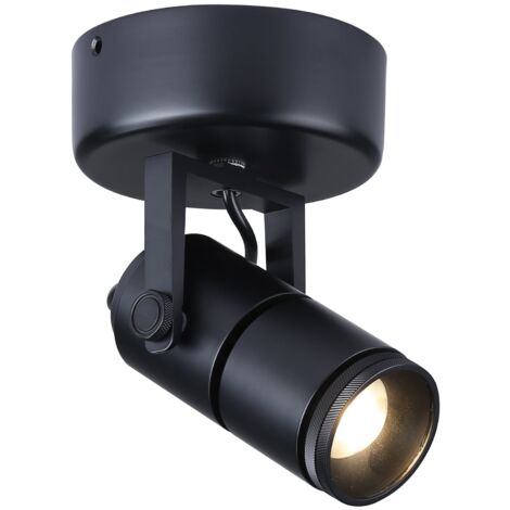 Applique LED 12W orientable avec angle d'éclairage réglable  - Noir