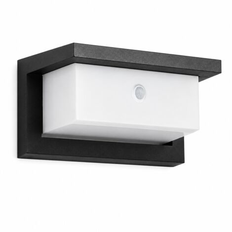 Applique LED 18W pour pièces humides avec détecteur de mouvement, blanc chaud, IP55 étanche, pour cave, garage, salle de bain et entrée de maison