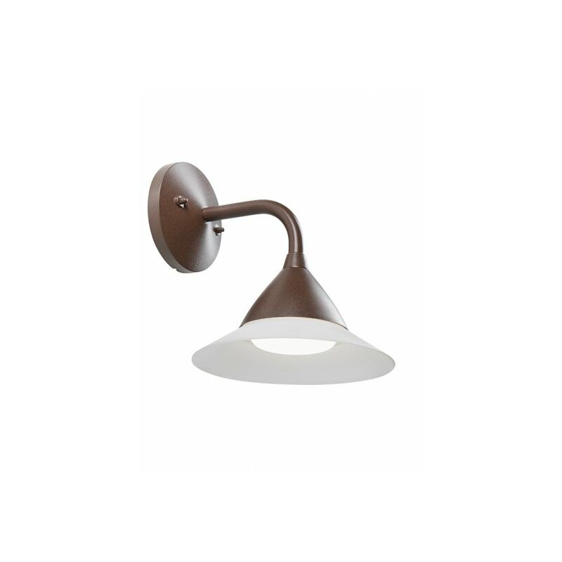 Image of Applique lampada da parete a Led 20W 4000K luce naturale, corten Petunia Sovil