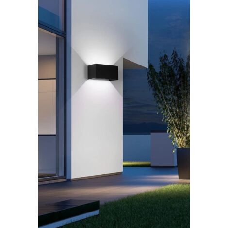 Applique Led 24 W Lampada Da Parete Doppia Emissione Luce Bianca 6500k Nero
