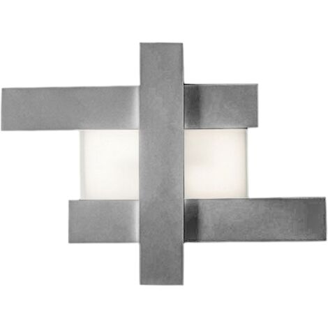 Applique LED 30W - Structure géométrique en acier, lumière chaude 3000K, 2620lm, largeur 65,5 cm
