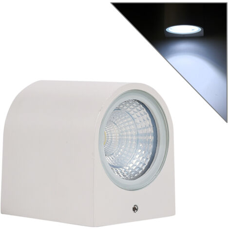 APPLIQUE LED 3W PER INTERNI CON MONO-EMISSIONE LUMINOSA 6500K° - DESIGN SEMICILINDRICO IN ALLUMINIO BIANCO AD ALTA EFFICIENZA ENERGETICA