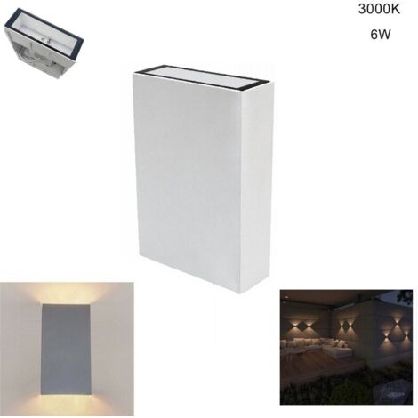 APPLIQUE LED 6W APPLIQUE IP65 MODERNE DOUBLE LUMIÈRE CHAUDE 3000K 21343