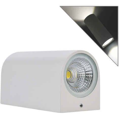 APPLIQUE LED 6W CON DOPPIA EMISSIONE LUMINOSA A LUCE NATURALE 4000K° - DESIGN CILINDRICO IN ALLUMINIO PER ESTERNI IP65