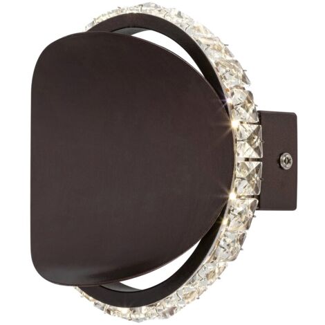 Applique LED 6W cristallo glamour bronzo Capriana Rabalux
