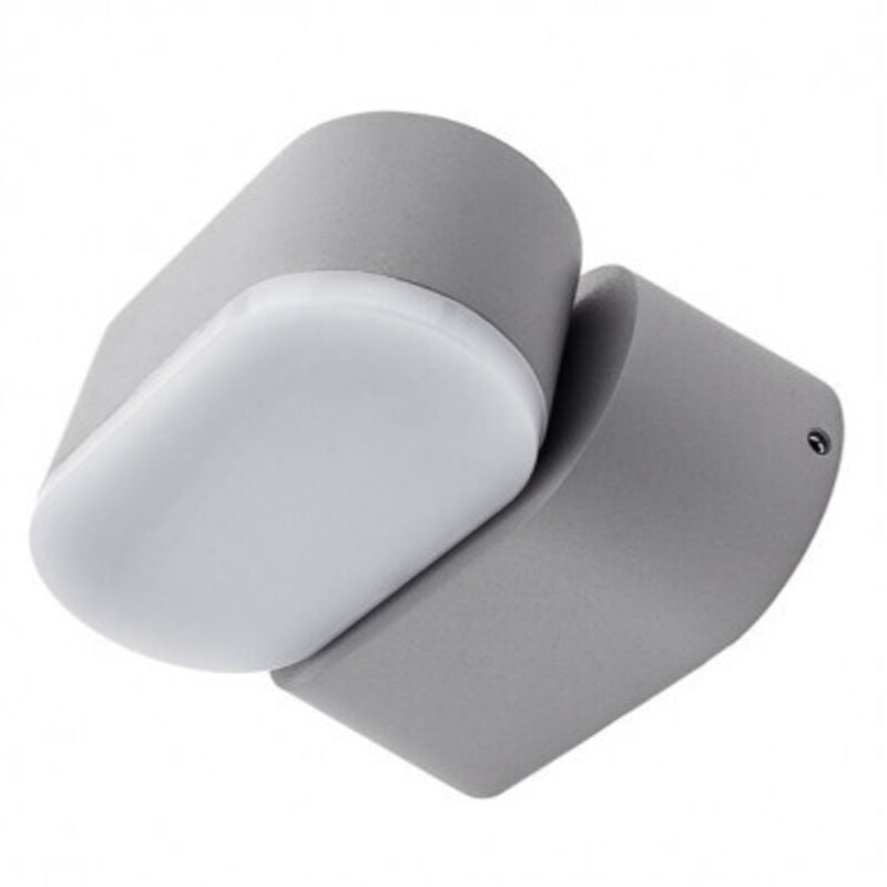 Applique led 6W impermeabile IP54 Grigio - Bianco