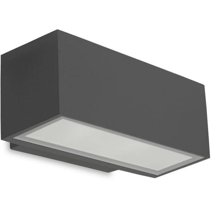 Leds-C4 Afrodita - Luce led da esterno piccola Wall Washer Light Urban grigio IP65