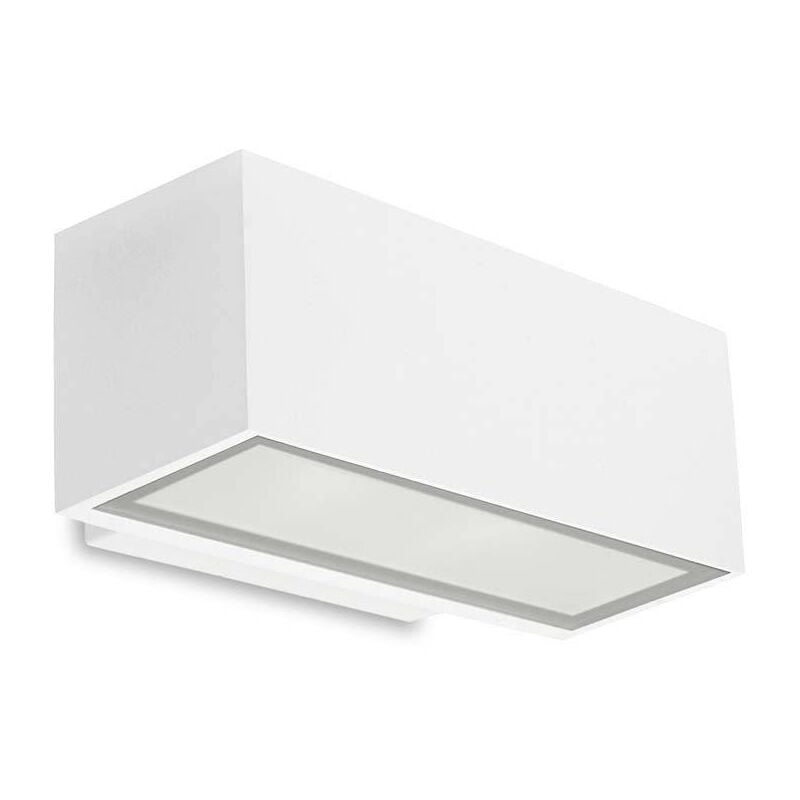 Leds-C4 Afrodita - Lumière led Extérieure Petite Lampe Murale Rondelle Blanc IP65
