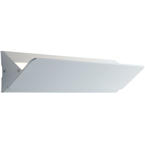 "Applique LED AILERON 10W in alluminio bianco con diffusore orientabile"