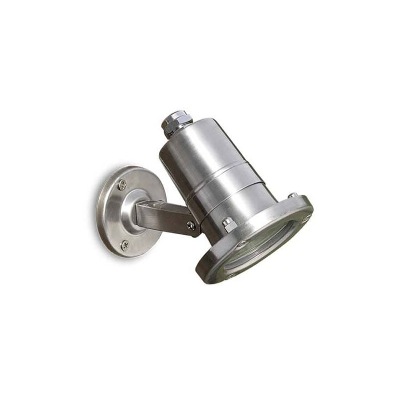 Aqua - Spot extérieur simple poli 1x Gu5.3 IP68 (1m) - Leds-c4