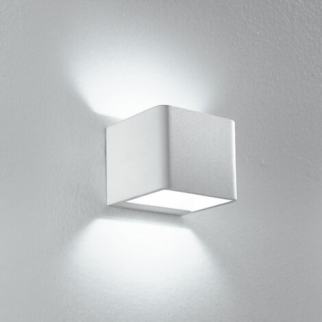 "Applique LED ATLASin alluminio bianco 6W 3500K (Luce calda)"