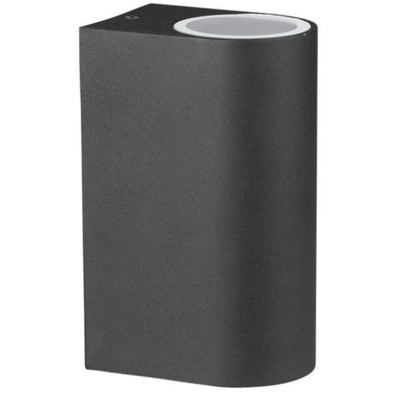 Lampe murale d'extérieur - up - Down - Fixations murales - Support GU10 - IP44 - Noir