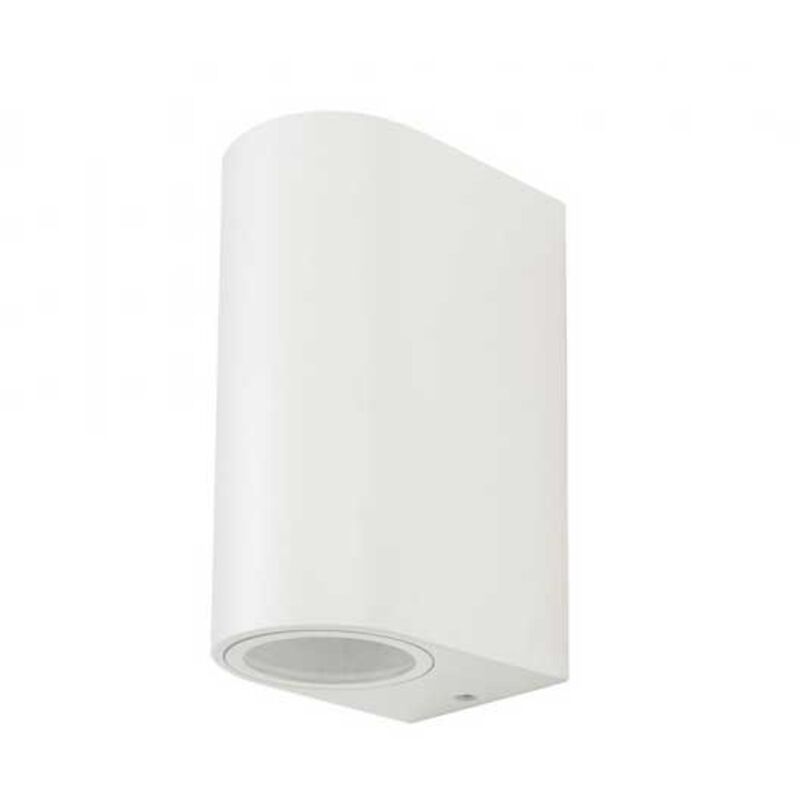 Support mural double pour spot led V-tac 2 x GU10, arrondi, aluminium, blanc, IP44 Support mural double pour spot led V-tac 2 x GU10, arrondi, aluminium, blanc, IP44