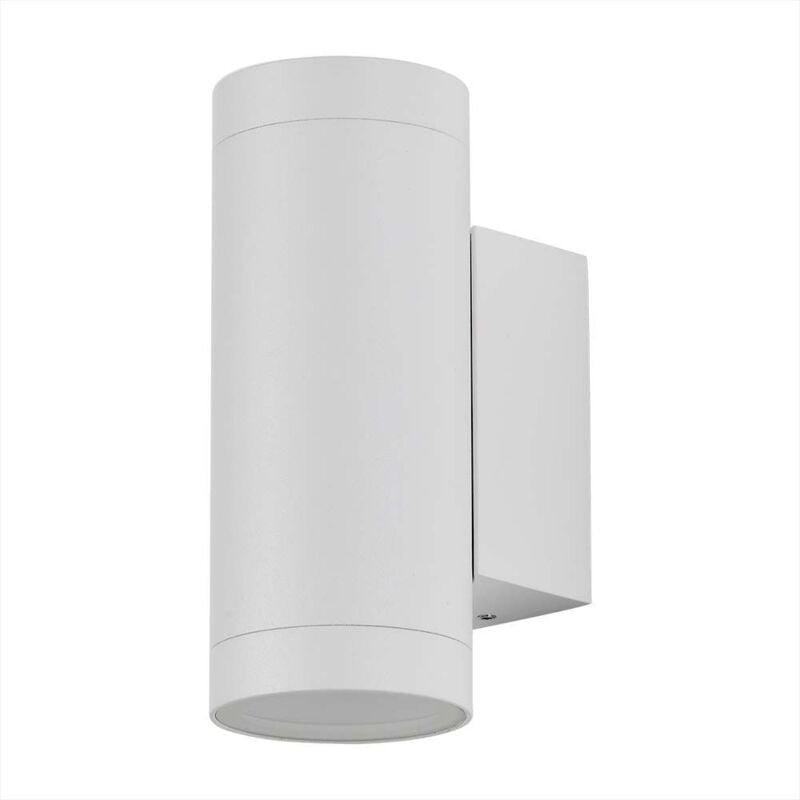 Lampe murale d'extérieur - up - Down - Fixations murales - Support GU10 - IP54 - Blanc