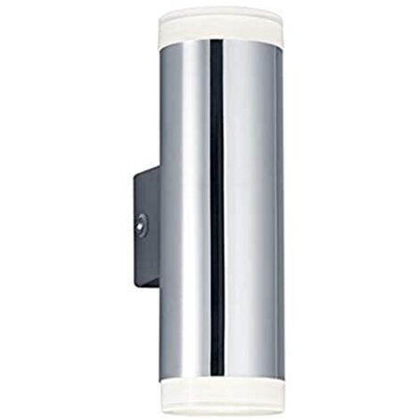 Applique Led Bagno Bi-emissione Luce Cromo Diffusore Bianco Ray GD Trio