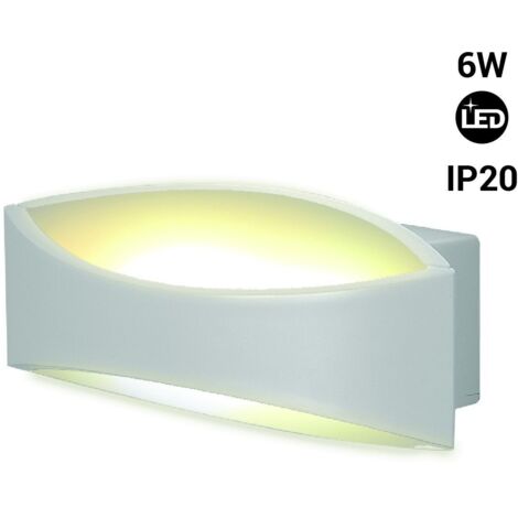 Applique LED bidirectionnelle - IP20 - 3000K - 6W - Blanc