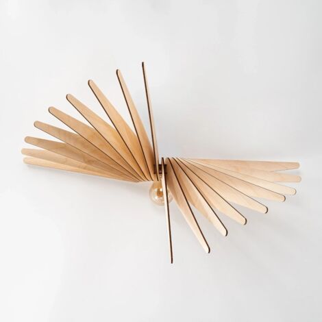 Applique Led bois Albatros - Atelier Loupiote