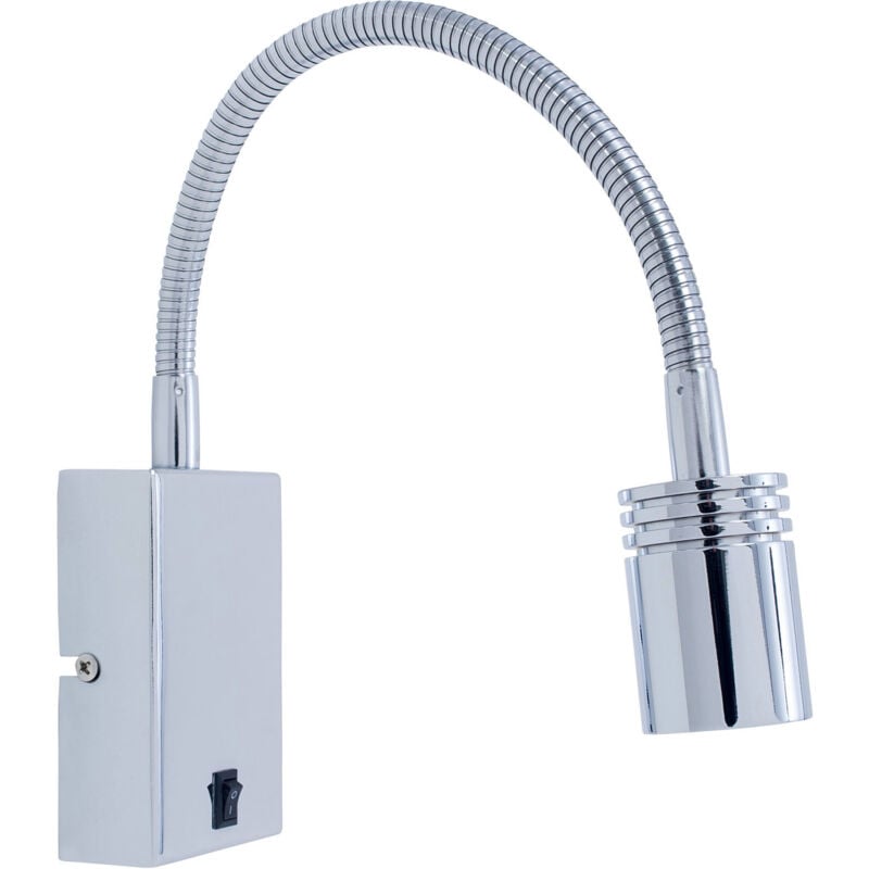 Leds-c4 - Luz De Lectura Book Rectangular Surface Led 3W 3000K Cromo 125Lm