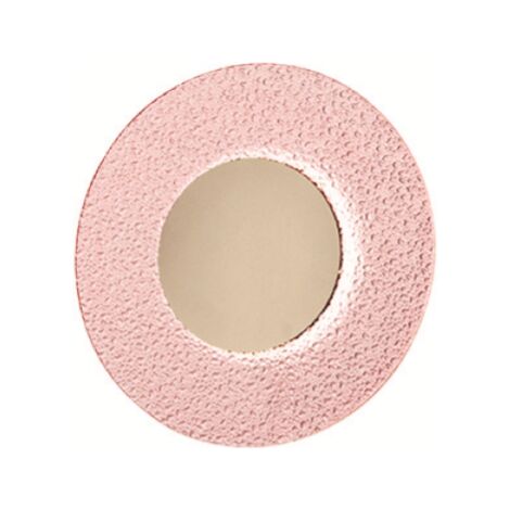 Applique LED CANDY D25 cm in metallo Oro e vetro graniglia Rosa