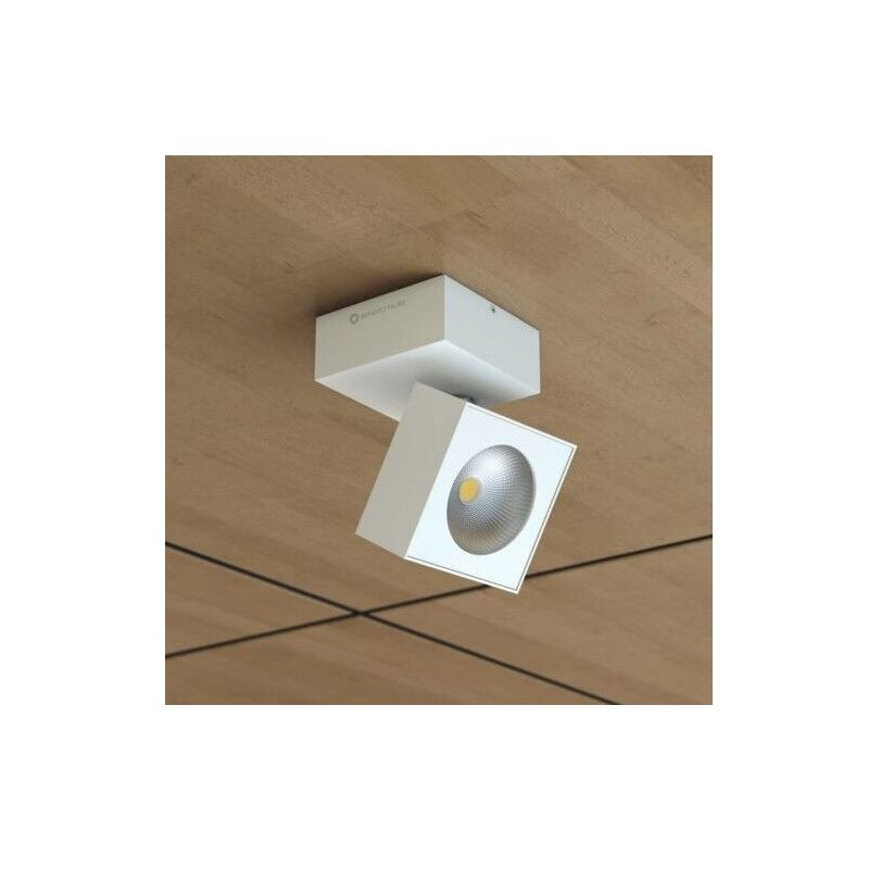 Beneito Faure - Applique led carrée orientable Mini Rubyc Tricolore 7w blanche