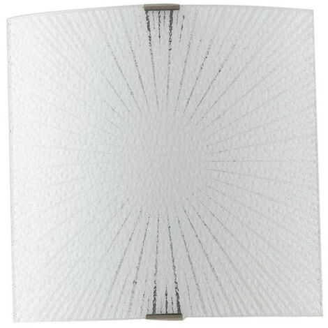 "Applique LED CHANTAL in vetro bianco 12W 4000K(Luce naturale) 26 cm."