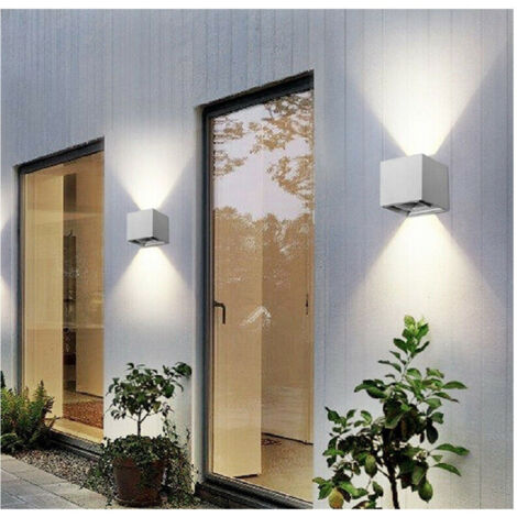 Applique Led Cob Double émission 12w éclairage Extérieur 4000k 3000k 6500k Gris Es46