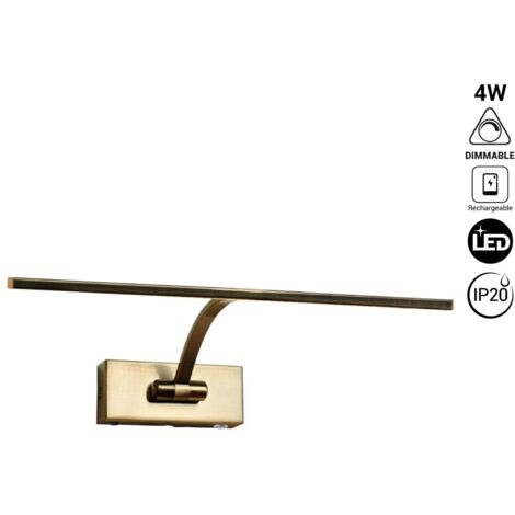 BARCELONA LED Applique LED con batteria per quadri - Dimmerabile - 4W - 34cm - Bianco Caldo