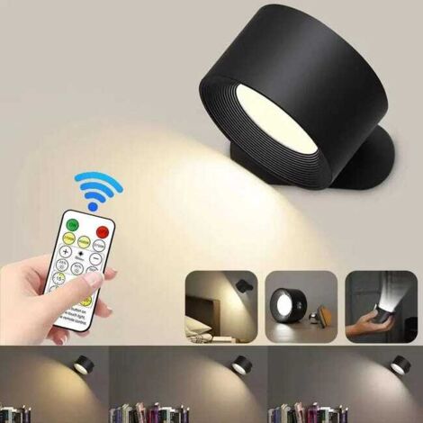 Applique LED con Telecomando – Lampada da Parete Ricaricabile 3 Temperature
