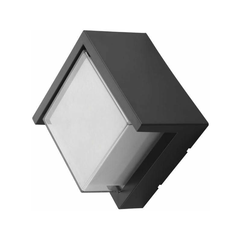 Applique led Connectée Wifi rgbw 12W IP54 Carrée avec Cache Silumen