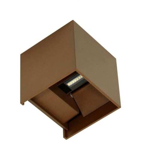 Applique LED Corten IP54 6,8W à ailettes orientables 4000k
