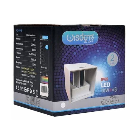 APPLIQUE LED CUBO BIANCO 10W Luce Naturale 4000k Illuminazione Naturale e Design Innovativo XC-N9046