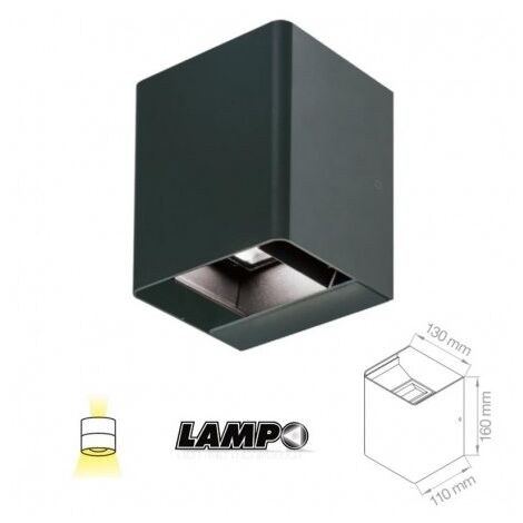 Cubo luminoso a led per vetrine e negozi in plexiglass opale