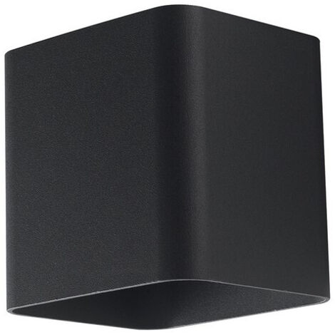 "Applique LED da esterno BIOME in alluminio nero 4000K(Luce naturale)"