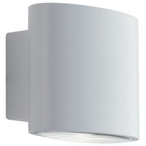 "Applique LED da esterno BOXTER in alluminio bianco 2x4W 4000K (luce naturale)"