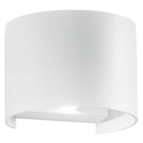 "Applique LED da esterno DELTA in alluminio bianco 2X5W con CCT IP54 14 cm."