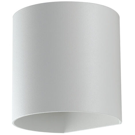 "Applique LED da esterno GOLF bianca biemissione a luce calda e naturale"